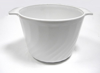 Кастрюля без крышки 3,5л белая d21см. Trianon