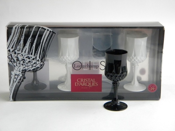 Рюмка 60мл. 4шт Longchamp Black White