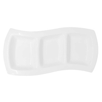 Менажница 3 отдела 32см Wave