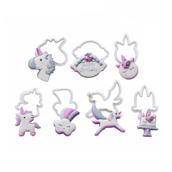 Форма для печенья 8 штук Единорог