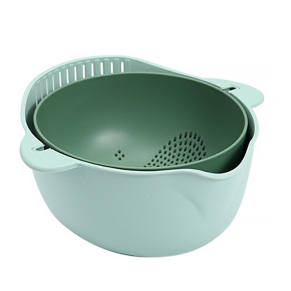 Салатник+дуршлаг пшеничная солома 22-20*13см.