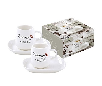 Кофейная пара 0,1л. 2персоны, 4 предмета Kitchen Elements