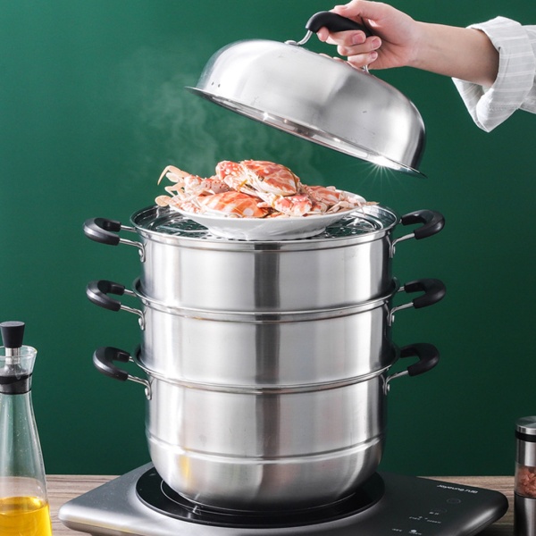 Мантоварка 32см 2 яруса+2 вкладыша+дополнительные предметы