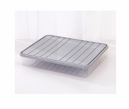 Контейнер пластик, 28*22*5см. бежевый