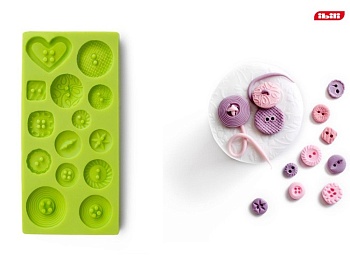 Форма для мастики 3D Пуговицы I
