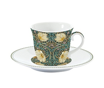 Чайная пара 200 мл. темно-зеленая Уильям Моррис