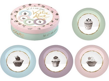 Тарелка 4шт 20см. Cupcake Couture