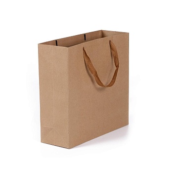 Пакет бумажный, 30*10*40см вертикальный крафт