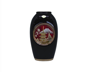 Ваза 25см. Пагода красная