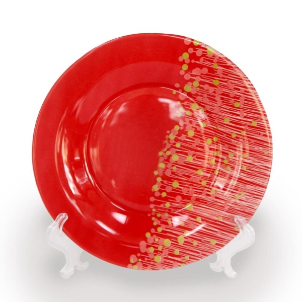 Тарелка Flowerfield Red 24см