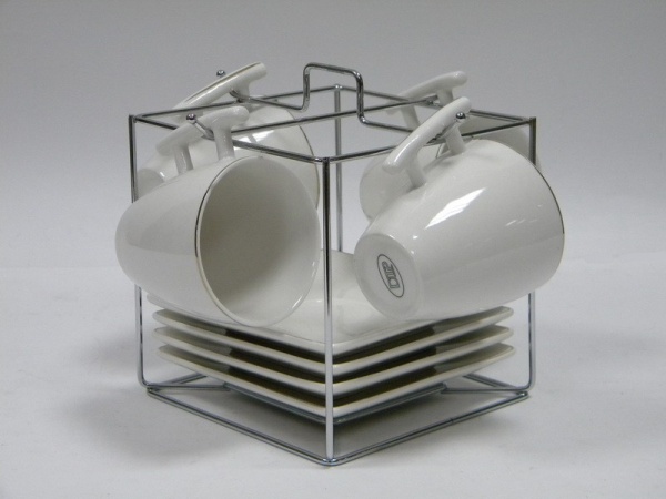 Набор кофейный 8 предметов 4 персоны золото 140мл. Royal Gold