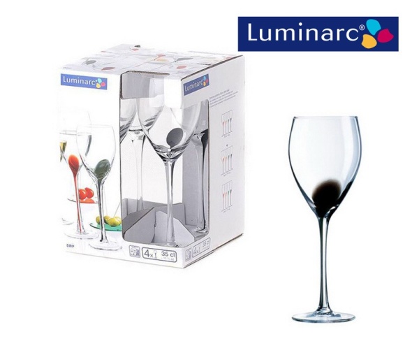 Рюмка 350мл. 4шт Drip Noir