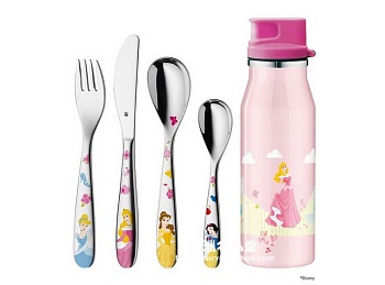 Набор детский столовые приборы 5 предметов Princess Набор детский столовые приборы 5 предметов Princess