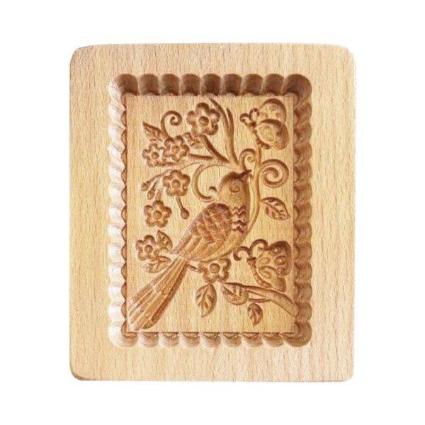 Пряничная доска 10*8*2cm дерево, Картинка птица
