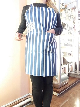 Фартук Полоска синяя