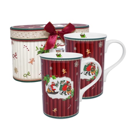 Кружки 2 штуки, 300мл Рождество