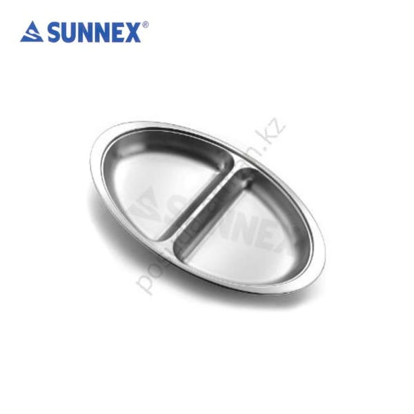 Блюдо для овощей 2 отделения 30*21*4см