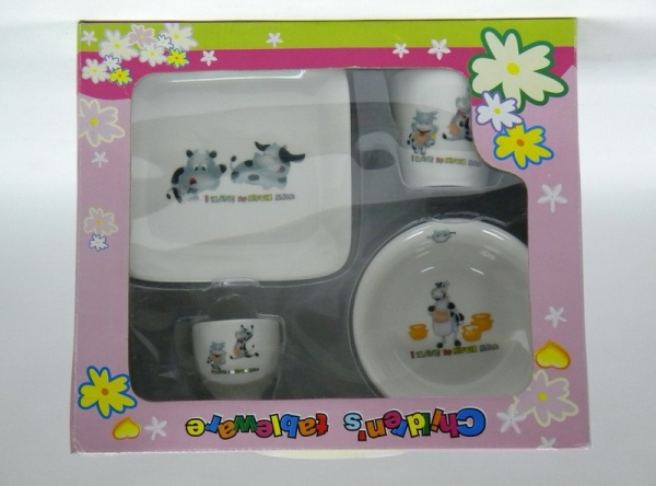 Набор детский  4 предмета Бурёнка