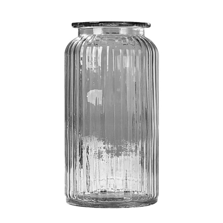 Ваза 18,5см, серая Jar