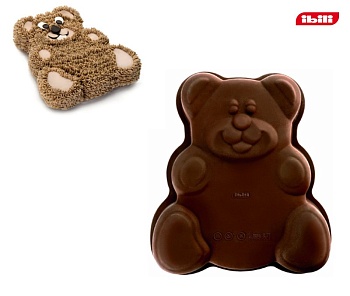 Форма для выпечки силикон, 26см. Мишка