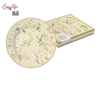 Тарелка 19см. бежевая Дворцовый парк