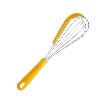 Венчик-скребок 14см. желтый