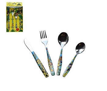 Набор детский  4 предмета Джунгли