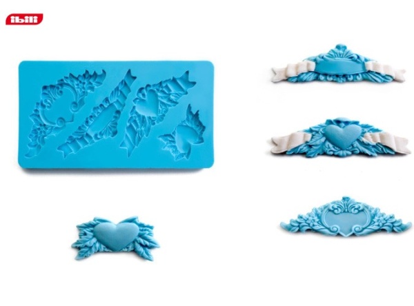 Форма для мастики 3D  7*14см. Сердце I