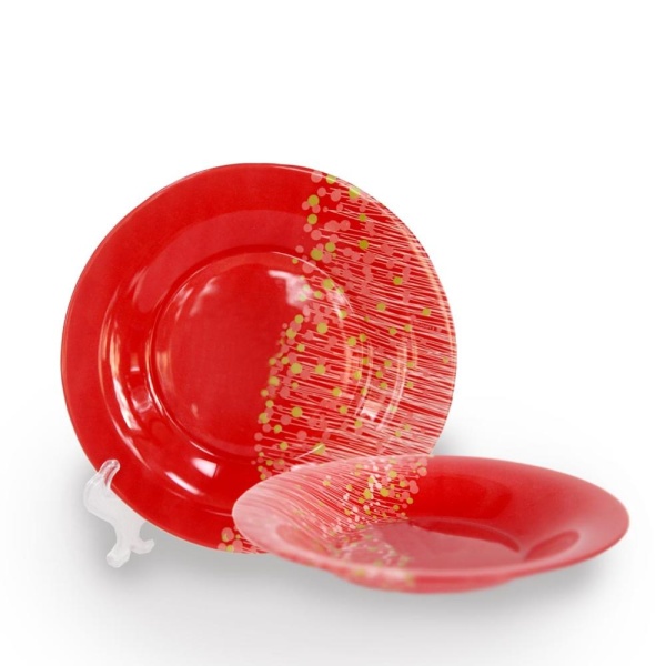 Тарелка суповая Flowerfield Red