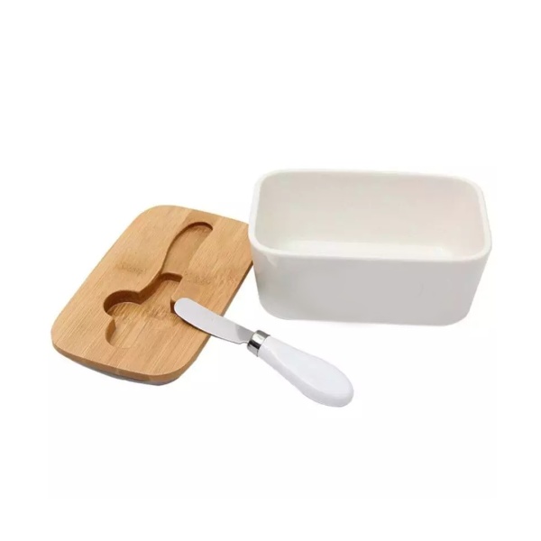 Масленка с крышкой и ножом