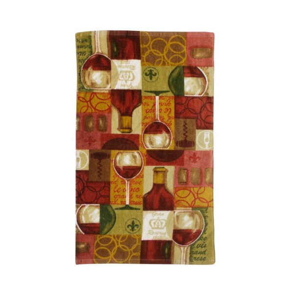 Полотенце махровое 64*44см. Бутылка вина