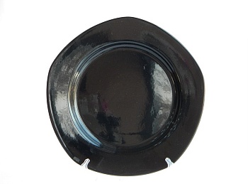 Тарелка 5-ти угольная черная 30 см Carnival