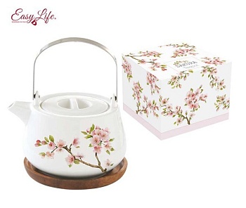 Чайник 750мл. 2 предмета Японская сакура