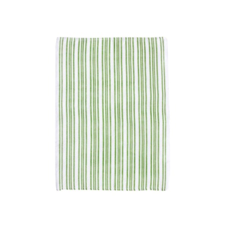 Полотенце 40*60см. хлопок Полоска зеленая