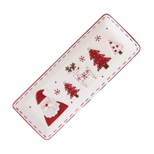 Блюдо 41*16*3,2см Снежинка