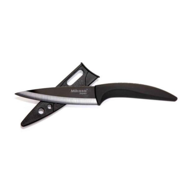 Нож для овощей 10см. черн чехол. Gourmet