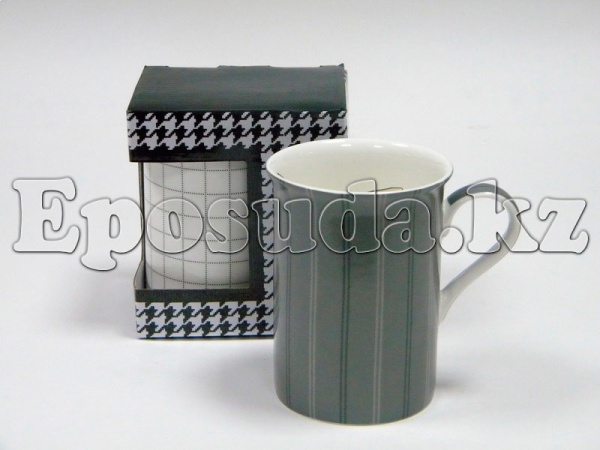 Кружка 290мл. Серая в полоску