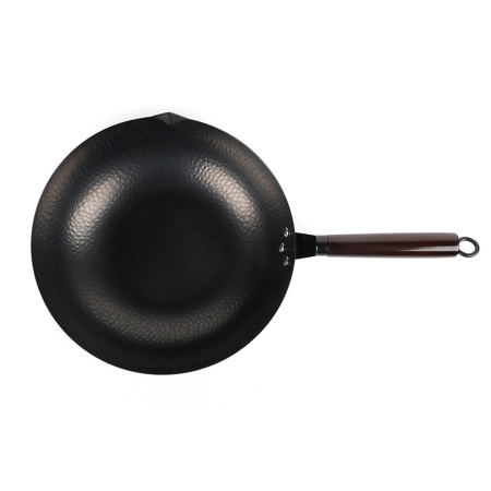 Вок стальной с крышкой стекло 32 см